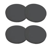 PATIKIL Rubber Solid Discs Washers, 4 Pcs Anti-Vibration Spacer 85mm OD x 8mm Thick Rubber Round Gasket Pad Bushings Spacer Washer for DIY Gasket Craft, Black