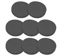 PATIKIL Rubber Solid Discs Washers, 8 Pcs Anti-Vibration Spacer 45mm OD x 8mm Thick Rubber Round Gasket Pad Bushings Spacer Washer for DIY Gasket Craft, Black