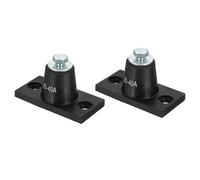 PATIKIL Rubber Vibration Isolator Mounting Bracket 40kg / 88lb Load Bearing, 2 Pack Machine Shock Absorber for Mini Split HVAC Air Conditioner Condenser (80x41x39mm)