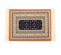 PATIKIL Rug Mouse Pad, 10.6x7.1 Persian Style Carpet Mouse Pad Boho Non-Slip Rubber Desk Mat for Office Home Laptop Computer Desk Accessories Table Decoration, Orange/Black/Bright Gold