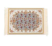 PATIKIL Rug Mouse Pad, 27x18cm Persian Style Carpet Mouse Pad Boho Non-Slip Rubber Desk Mat for Office Home Laptop Computer Desk Accessories Table Decoration, Gold/Blue/Beige