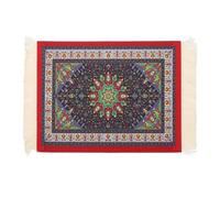 PATIKIL Rug Mouse Pad, 27x18cm Persian Style Carpet Mouse Pad Boho Non-Slip Rubber Desk Mat for Office Home Laptop Computer Desk Accessories Table Decoration, Red/Sky Blue/Gold/Black