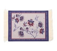 PATIKIL Rug Mouse Pad, 27x18cm Persian Style Carpet Mouse Pad Boho Non-Slip Rubber Desk Mat for Office Home Laptop Computer Desk Accessories Table Decoration, White/Purple/Black