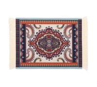 PATIKIL Rug Mouse Pad, 27x18cm Persian Style Carpet Mouse Pad Boho Non-Slip Rubber Desk Mat for Office Home Laptop Computer Desk Accessories Table Decoration, Brown/Gold/Black