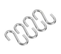 PATIKIL S Hooks, 4 Pack 3.4 Inch 304 Stainless Steel Multipurpose Hook for Hanging Hammock Stand Swing Plants Garage Workshop Utility Use, Silver Tone