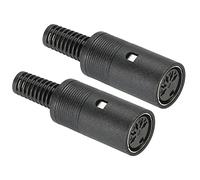PATIKIL S-Video DIN Female Socket 5 Pin Signal Transmission for TV, DVD Player Pack of 2