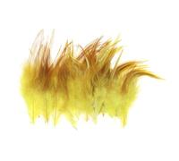 PATIKIL Saddle Hackle Rooster Feather 4-6", 100 Pcs Rooster Feathers Loose Hackle Feathers for Dream Catcher Earrings DIY, Yellow