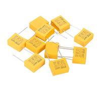 PATIKIL Safety Capacitors, 10 Pack 0.47uF AC 310V 15mm Pin Pitch 18x15x8mm Polypropylene Film Capacitor Assortment Kit for DIY Electronic Products