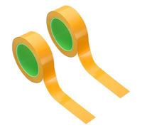 PATIKIL Safety Caution Tape 33m x 30mm, 2 Pack Safety Warning Stripe Tape Floor Tape for Marking Floor Walls Stair, Yellow