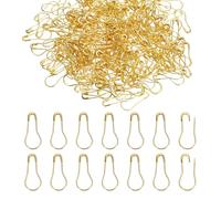 PATIKIL Safety Pins, 500Pcs Metal Bulb Safety Pins Stitch Markers Knitting Pin for Knitting Crocheting Clothing Tag Label Sewing, Golden