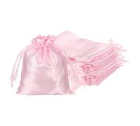 PATIKIL Satin Drawstring Favor Bags, (20 x 15cm, Pink) (35Pcs), Satin Gift Bags Gift Pouches with Drawstrings, Suit for - Wedding/Festival/Birthday/Celebration
