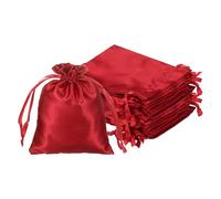 PATIKIL Satin Drawstring Favor Bags, (20 x 15cm, Red) (35Pcs), Satin Gift Bags Gift Pouches with Drawstrings, Suit for - Wedding/Festival/Birthday/Celebration