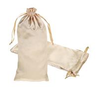 PATIKIL Satin Drawstring Favor Bags 35x15cm Champagne 3Pcs Gift Bags | Satin Gift Pouches with Drawstrings,Suit for Wedding/Festival/Birthday/Celebration