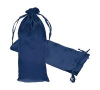PATIKIL Satin Drawstring Favor Bags 35x15cm Dark Blue 3Pcs Gift Bags | Satin Gift Pouches with Drawstrings,Suit for Wedding/Festival/Birthday/Celebration