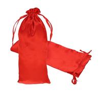 PATIKIL Satin Drawstring Favor Bags 35x15cm Red 3Pcs Gift Bags | Satin Gift Pouches with Drawstrings,Suit for Wedding/Festival/Birthday/Celebration