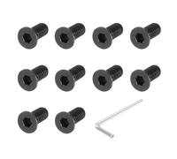 PATIKIL Scooter Fixed Screw, 10 Pcs Scooter Forehead Head Screw Metal Fixed Screw Kit Replacement Screwdriver Compatible for M365 Electric Scooters, Black