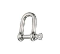PATIKIL Screw Pin Shackle 8mm 5/16" 660lb, 316 Stainless Steel Forged D Shackle Marine Grade for Chains Wire Rope Outdoor, Silver