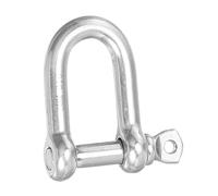 PATIKIL Screw Pin Shackle M8 5/16" 882lbs, 316 Stainless Steel D Ring Shackle for Chains Wire Rope Outdoor, Silver