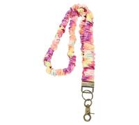 PATIKIL Scrunchie Lanyard Teacher,Stretchy Lanyards,Colorful Tie-Dye | Stretchy for Teachers,Cute Retractable Neck Scrunchie Keychain ID Badge Holder with Clips for Women Keys Gift Cards