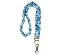 PATIKIL Scrunchie Lanyard Teacher, Stretchy Lanyards for Teachers, Cute Retractable Neck Scrunchie Keychain ID Badge Holder with Clips for Women Keys Gift Cards, Sea Turtle Print
