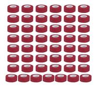 PATIKIL Self Adhesive Bandage Wrap 177" x 1", 50 Pcs Elastic Self Adherent Self Breathable Wrap Tape for Sport Stretch Athletic Wrist Ankle Outdoor Tape, Dark Red