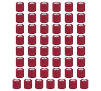 PATIKIL Self Adhesive Bandage Wrap 177" x 2", 50 Pcs Elastic Self Adherent Self Breathable Wrap Tape for Sport Stretch Athletic Wrist Ankle Outdoor Tape, Dark Red