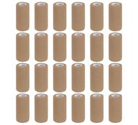 PATIKIL Self Adhesive Bandage Wrap 177" x 4", 24 Pcs Elastic Self Adherent Self Breathable Wrap Tape for Sport Stretch Athletic Wrist Ankle Outdoor Tape, Dark Skin