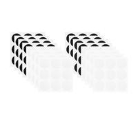 PATIKIL Self Adhesive Dots, 144Pcs/72Pairs Back Sticky Hook and Loop Strips with Nylon Tapes Waterproof Stickers for Classroom Office House, White, Black, 1.17inch