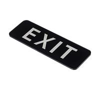 PATIKIL Self Adhesive Exit Sign, Acrylic 9"x3" Waterproof Door Sticker Wall Mounting Sign for Office Business Hotel, Black