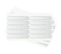 PATIKIL Self Adhesive Rubber Bumper Stripes 2.5"x0.4", 120 Pcs Clear Cabinet Door Bumper Sound Dampening Buffer Pads for Protect Furniture Cabinet Drawer Chair