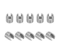 PATIKIL Self-Tapping Threaded Inserts, 10 Pcs M10 x M14 x 15mm 303 Stainless Steel Thread Adapter Reducer Slotted Screw Repair Inserts Nuts Sleeve