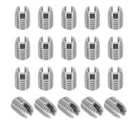 PATIKIL Self-Tapping Threaded Inserts, 20 Pcs M6 x M10 x 14mm 303 Stainless Steel Thread Adapter Reducer Slotted Screw Repair Inserts Nuts Sleeve