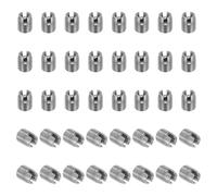 PATIKIL Self-Tapping Threaded Inserts, 40 Pcs M3 x M5 x 6mm 303 Stainless Steel Thread Adapter Reducer Slotted Screw Repair Inserts Nuts Sleeve