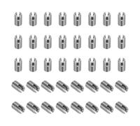 PATIKIL Self-Tapping Threaded Inserts, 40 Pcs M3 x M5 x 8mm 303 Stainless Steel Thread Adapter Reducer Slotted Screw Repair Inserts Nuts Sleeve