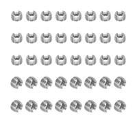 PATIKIL Self-Tapping Threaded Inserts, 40 Pcs M4 x M6.5 x 4mm 303 Stainless Steel Thread Adapter Reducer Slotted Screw Repair Inserts Nuts Sleeve