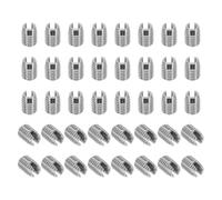 PATIKIL Self-Tapping Threaded Inserts, 40 Pcs M6 x M10 x 14mm 303 Stainless Steel Thread Adapter Reducer Slotted Screw Repair Inserts Nuts Sleeve