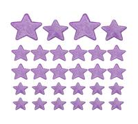 PATIKIL Sequin Star Iron on Patches, 28 Pcs Sew on Applique Patch Embroidery Sequin Glitter Patches for DIY Shoes Clothes Hats Backpacks Costume, Gradient Purple