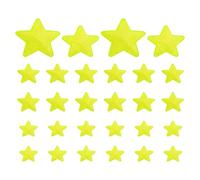 PATIKIL Sequin Star Iron on Patches, 28 Pcs Sew on Applique Patch Embroidery Sequin Glitter Patches for DIY Shoes Clothes Hats Backpacks Costume, Yellow