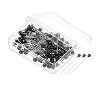 PATIKIL Sewing Pins, 500 Pcs 1.5 Inch Straight Pin with Plastic Pearlized Ball Head for Fabric, Decorative, Jewelry DIY, Craft and Sewing Project, Black
