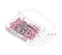 PATIKIL Sewing Pins, 500 Pcs 1.5 Inch Straight Pin with Plastic Pearlized Ball Head for Fabric, Decorative, Jewelry DIY, Craft and Sewing Project, Light Pink