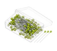 PATIKIL Sewing Pins, 600 Pcs 1.5 Inch Straight Pin with Plastic Pearlized Ball Head for Fabric, Decorative, Jewelry DIY, Craft and Sewing Project, Light Green