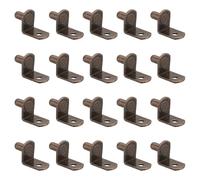 PATIKIL Shelf Pegs Pins 1/4 Inch, 20 Pack L-Shaped Shelf Pins Holders Cabinet Shelf Support Pegs for Shelves Bookcase Closet Furniture, Copper Tone