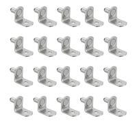 PATIKIL Shelf Pegs Pins 1/4 Inch, 40 Pack L-Shaped Shelf Pins Holders Cabinet Shelf Support Pegs for Shelves Bookcase Closet Furniture, Silver Tone