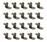 PATIKIL Shelf Pegs Pins 1/4 Inch, 40 Pack L-Shaped Shelf Pins Holders Cabinet Shelf Support Pegs for Shelves Bookcase Closet Furniture, Bronze Tone