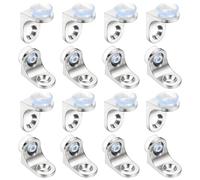 PATIKIL Shelf Support Pegs Nails, 20 Pcs 2.3mm Thick L-Shaped Cabinet Shelf Pins with Screws Pegs for Shelves for Wooden Kitchen Cabinet Cupboard Bookcase Closet, Silver