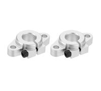 PATIKIL SHF13 Aluminum Linear Motion Rod Rail Clamping Guide Support, 2 Pcs for 13mm Dia Shaft