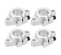PATIKIL SHF20 Aluminum Linear Motion Rod Rail Clamping Guide Support, 4 Pcs for 20mm Dia Shaft