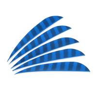PATIKIL Shield Cut Vanes, 10 Pack 4 Inch Arrow Fletch Turkey Feather Fletch Right Wing Fletching for DIY Target Shooting, Light Blue