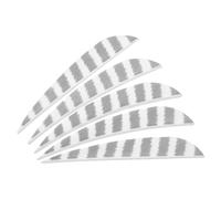 PATIKIL Shield Cut Vanes, 10 Pack 4 Inch Arrow Fletch Turkey Feather Fletch Right Wing Fletching for DIY Target Shooting, White