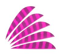 PATIKIL Shield Cut Vanes, 20 Pack 3 Inch Arrow Fletch Turkey Feather Fletch Right Wing Fletching for DIY Target Shooting, Pink